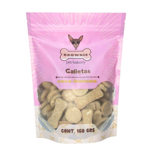 Galletas sabor coco-banana 160 grs