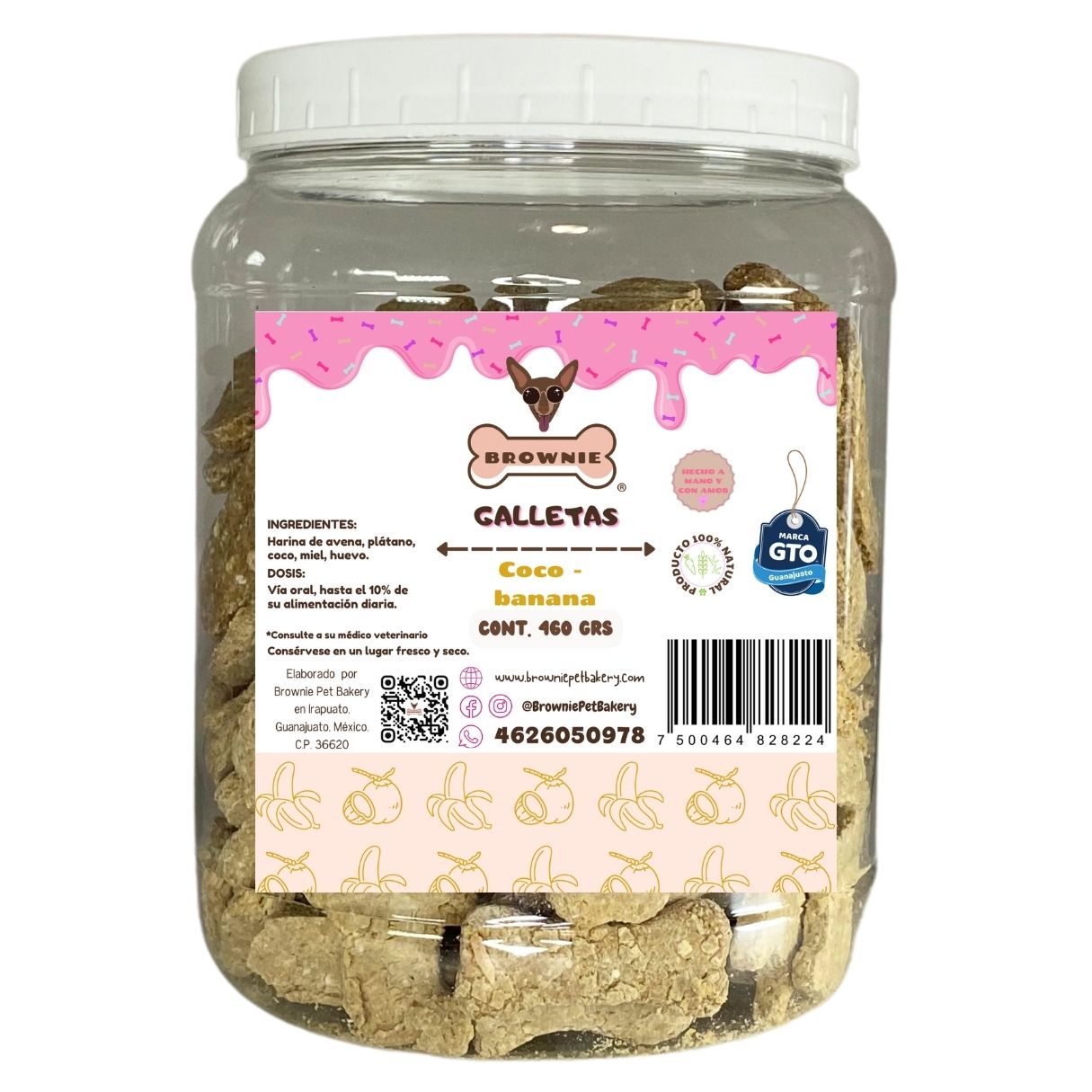 Galletas sabor coco-banana 460 gr