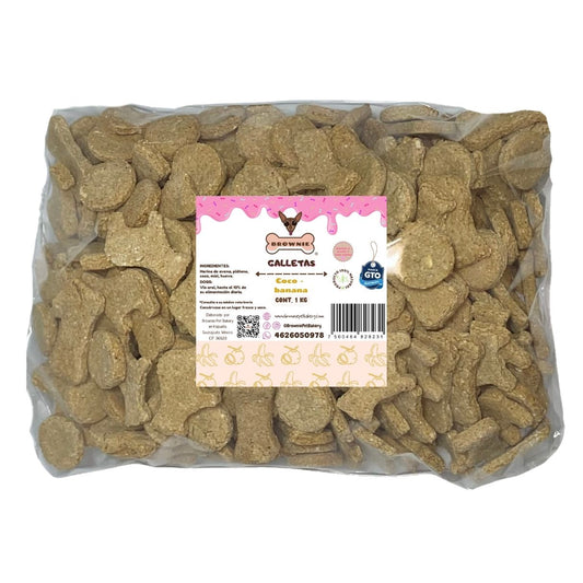 Galletas sabor coco-banana 1 kg