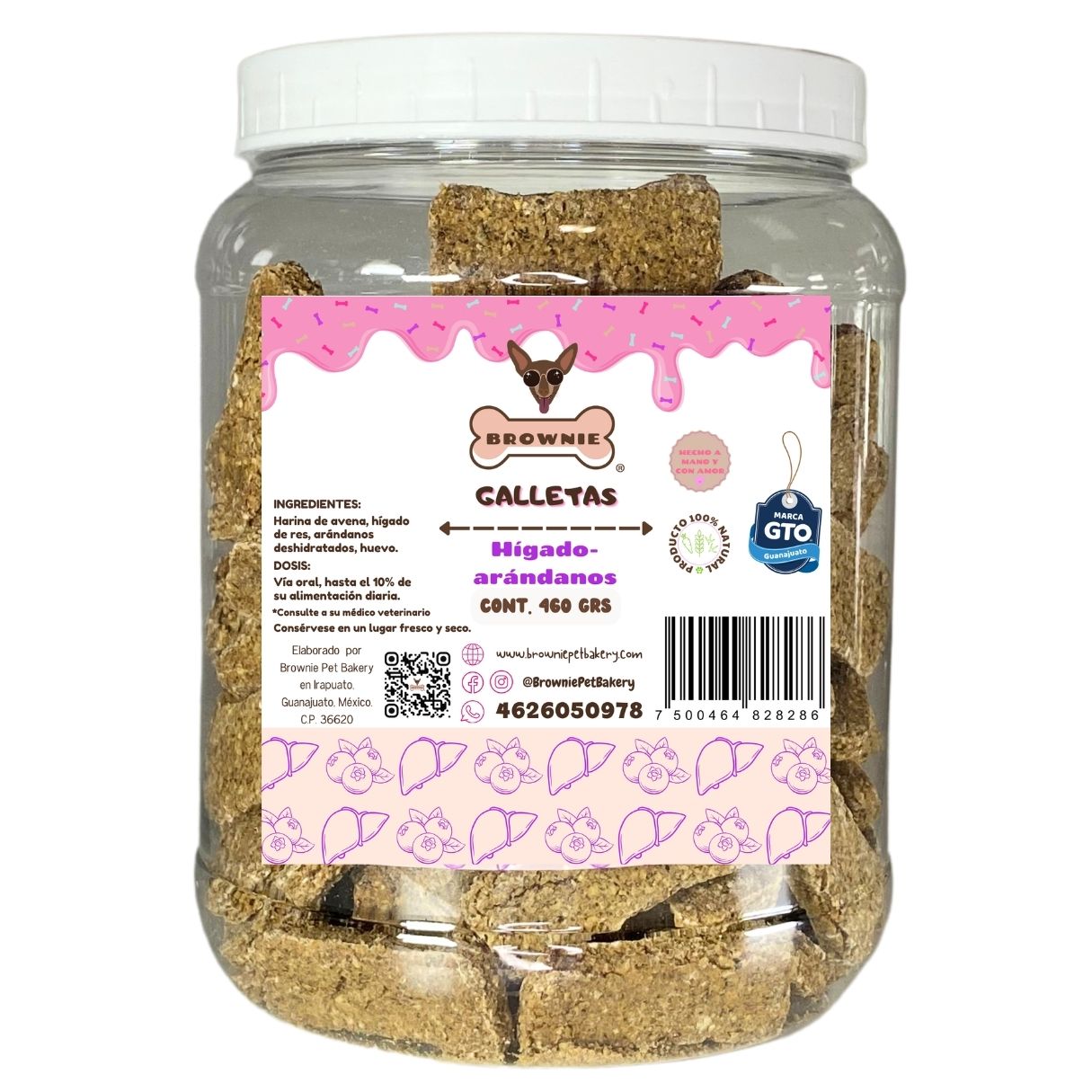 Galletas sabor hígado-arándanos 460 gr