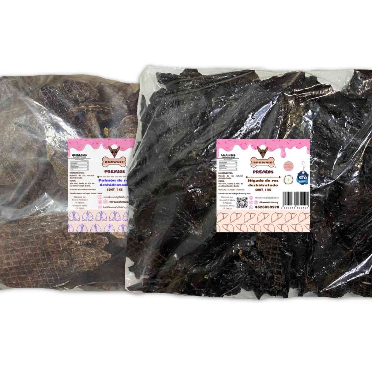 2 pack premios deshidratados 1 kg