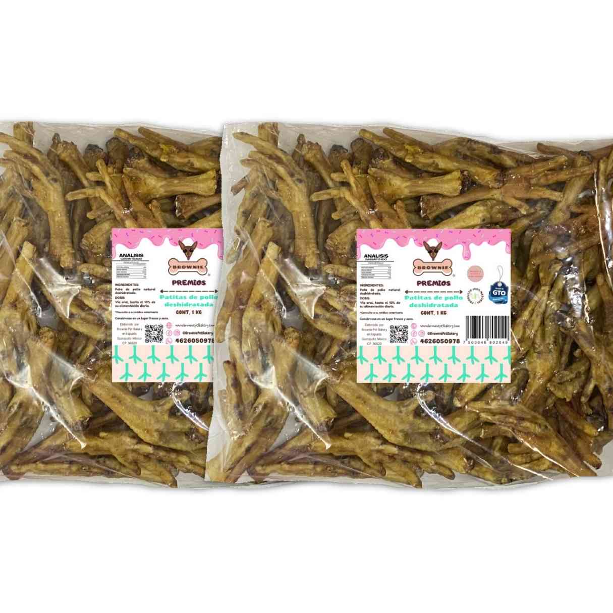 2 pack premios deshidratados 1 kg