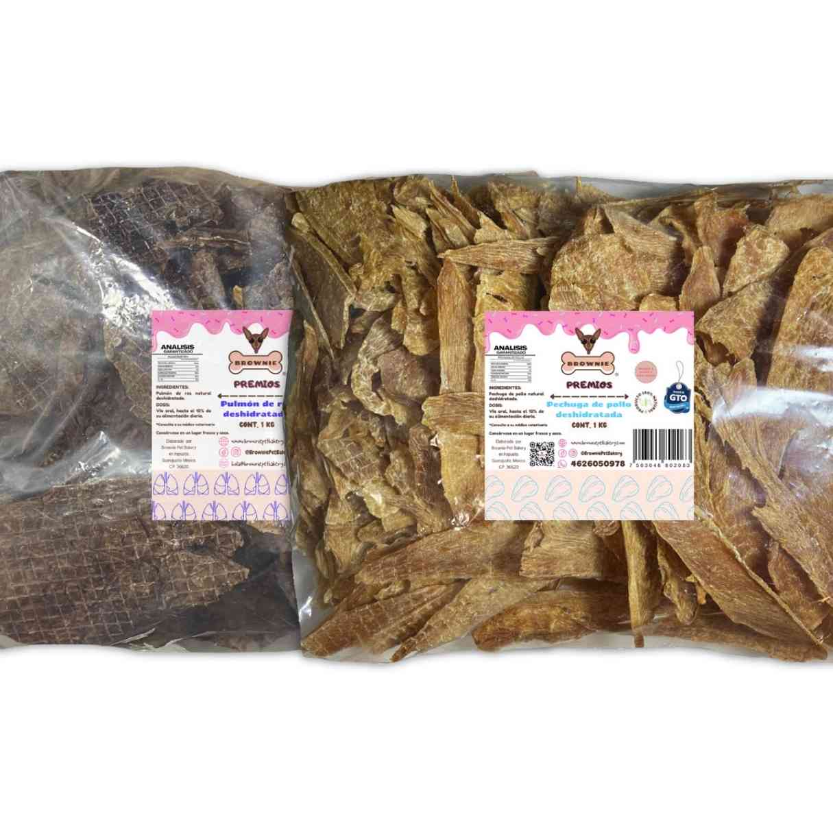 2 pack premios deshidratados 1 kg